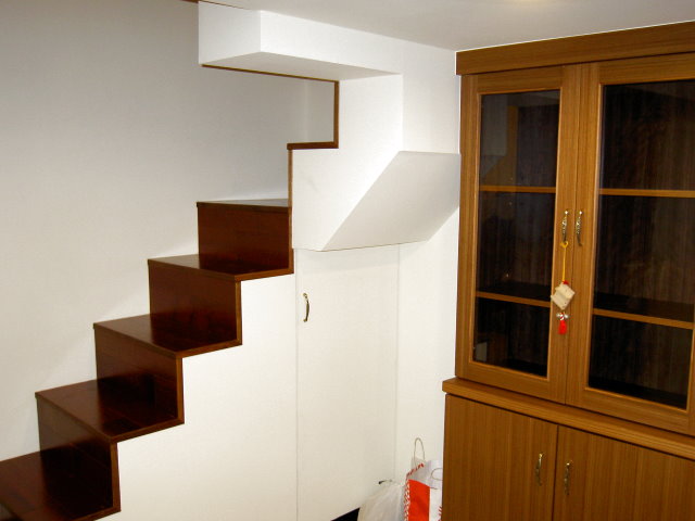 木工裝潢－夾層木作樓梯