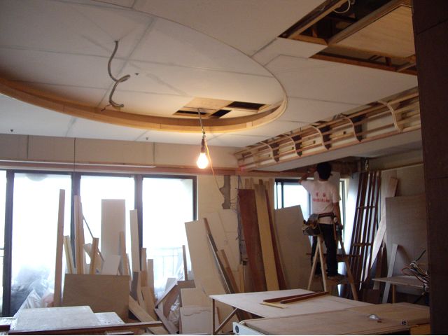 造型天花板-橢圓形天花板施工