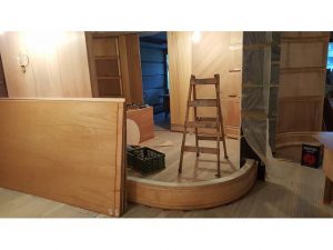 木工裝潢－弧形造型牆