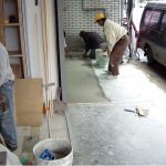 水泥工程－抿石子施工照片1