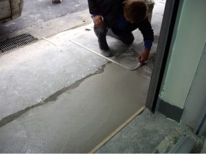 水泥工程－抿石子施工照片