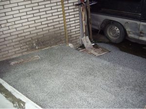 水泥工程－抿石子施工照片