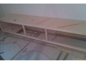 木工裝潢－美檜實木電視櫃