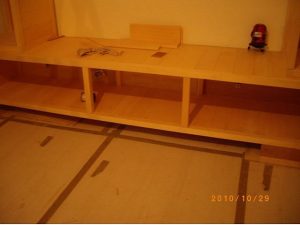 木工裝潢－美檜實木電視櫃